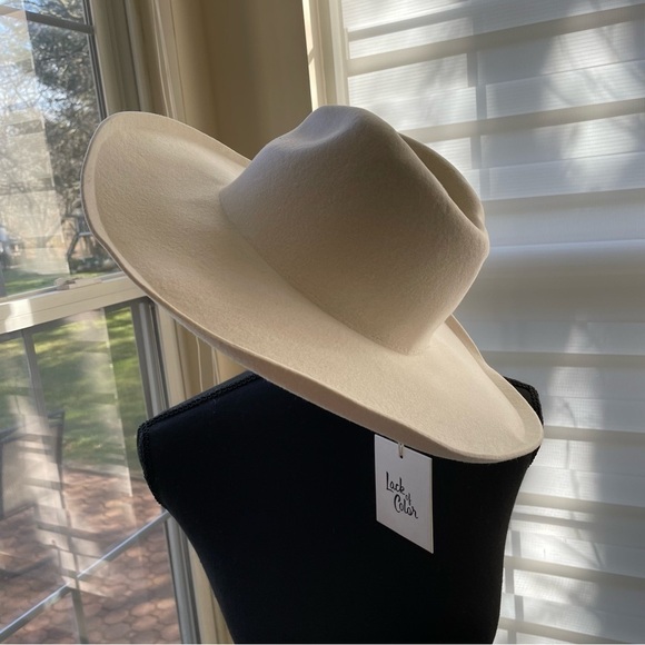 Lack of Color Melodic Fedora in Ivory 100% Australian wool festival cowgirl main image 6